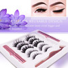 Magnetic Eyelashes with Applicator 5 Pairs Reusable Natural Glam Lashes Lightweight Magnetic Liner BeginnerFriendly No G