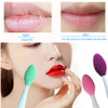 3 Pcs Lip Scrub BrushLip Scrubber ExfoliatorDoubleSided Silicone Lip Brush Tool for Men Women Lip Lightening Lip Exfolia