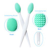 3 Pcs Lip Scrub BrushLip Scrubber ExfoliatorDoubleSided Silicone Lip Brush Tool for Men Women Lip Lightening Lip Exfolia