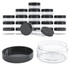 ZAVBE 5 Grams Plastic Containers with Lids 100 pieces BPA Free Sample Containers Mini Clear Empty Refillable Round Sugar