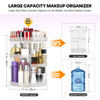 HEMTROY 360 Degree Rotating Makeup Organizer Extra Large Capacity Organizador De Maquillaje Removable 7 Layers Lipstick