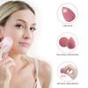Makeup Sponges Set Beauty sponges Blending Blenders with 1 Holder and Egg Case Flawless for Cream Powder and Liquid Pink
