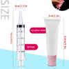 AMORIX 50PCS Lip Gloss Tubes Empty 10ml Pink Cap Lip Gloss Containers Lip Balm Tubes Cute Squeeze Tubes Lipgloss Making
