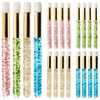 20Piece Lash Shampoo Brush Set Eyelash Extension Cleanser Peel Off Blackhead Nose Pore Deep Cleaning Brush for Face Eyel