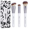 DUcare 3Pcs Kabuki Makeup Brush Set Foundation Contour Blush Concealer Brush Travel Buffing Blending Brush for Liquid Cr
