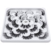 DYSILK Mink Lashes Fake Eyelashes Mink Eyelashes Fluffy 10 Styles Mixed Pairs 6D Faux Lashes Pack Lashes Natural Look Wi
