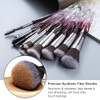Kingtree Makeup Brushes 15PCS Crystal Makeup Brush Set Premium Synthetic Foundation Face Powder Foundation Eyeshadow Bru
