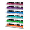 Umirokin Acrylic Nail Polish Rack Wall Mounted 6 Pack Clear Nail Polish Organizer Shelf for 6090 Bottles Hanging Floatin