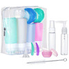 Benbilry 16 Pack Travel Bottles Set for Toiletries TSA Approved Travel Size Leak Proof Containers Silicone Squeezable Sh
