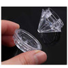 Qixivcom 25 Pcs 5g Clear Cream Box Jars Diamond Shaped Empty Refillable Cosmetic Container Jar Pot with Lid Makeup Sampl