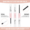 GEMERRY Lash Bond and Seal Waterproof Lash Cluster Glue for Eyelash Clusters Long Retention 4872 Hours DIY Lash Extensio
