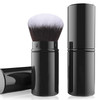 Falliny Retractable Airbrush Kabuki Brush Travel Powder Foundation Professional Blush Makeup Brushes With Aluminum Handl