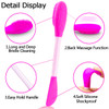 5PCS Silicone Scrubber Set Lip Scrub Brush Silicone Face Cleansing Brush Face Applicator Tool and 2PCS Exfoliating Brush