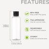 LISAPACK 34 oz Travel Bottles for Toiletries Plastic Travel Size Containers for Shampoo Conditioner TSA Approved Empty S