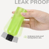 LISAPACK 34 oz Travel Bottles for Toiletries Plastic Travel Size Containers for Shampoo Conditioner TSA Approved Empty S