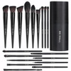 BSMALL Makeup Brush Set 18 Pcs Premium Synthetic Foundation Powder Concealers Eye shadows Blush Makeup Brushes with blac