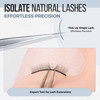 LASHVIEW Lash Tweezer Vetus Straight Pointed Eyelash Tweezers for Profissional Grafting Eyelash Extension Stainless Stee
