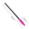 G2PLUS 100PCS Disposable Eyelash Brushes Rose Mascara Wands Applicator Makeup Kits Eyelash Spoolies Brushes for Eyelash
