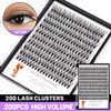 BODERMINCER 20D 820mm To Choose 8101214mm MIX14161820mm Mixed Individual Cluster Eyelashes False Eyelash Extensions Indi