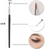 Fine Angled Eyeliner Brush JASSINS Ultra thin Precision EyeLiner Makeup Brushes Set Fine Point Eyeliner Brush Synthetic