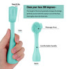 Silicone Facial Cleansing Brush 3 Pack Beomeen 4 in 1 Handheld Face Scrubber for Deep Gentle Exfoliating DoubleEnded Fac