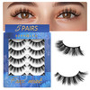 Bepholan False Eyelashes Natural Look Wispy 3D Super Fluffy False Lashes Volume Cat Eye Lashes 5 Pairs Faux Mink Lashes