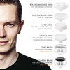 Facial Cleansing Brush Face Scrubber CLSEVXY Electric Face Spin Cleanser Brushes with 6 Brush Heads for Deep Cleansing G
