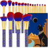 Docolor Makeup Brushes 19Pcs Makeup Brush Set Premium Gift Synthetic Powder Kabuki Foundation Contour Blush Concealer Ey