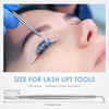 Chumia 52 Pcs Eyelash Lift Tools Kit 50 Reusable Silicone Pads and 2 Stainless Eyelash Separator Tools with Separation C