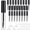 Patelai 25 Pieces 10 ml Empty Mascara Tubes Wand Empty Eyelash Bottle Clear Refillable Mascara Container with 4 Pieces F
