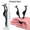 Mudder 48 Pieces False Eyelashes Applicator Tool Plastic Eyelash Extension Tweezers Fish Tail Clip Remover Tweezers Nipp