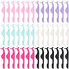 Honoson 42 Pieces False Eyelashes Applicator Tool Plastic Eyelash Extension Tweezers Fish Tail Clip Eyelash Auxiliary Re