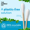The Humble Co Bamboo Cotton Swabs 600 Count White Cotton Buds for Ears Makeup Baby Care Cleaning Personal Hygiene Essent