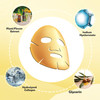 Permotary 6 PCS 24k Gold Crystal Gel Collagen Facial Masks Deep Moisturizing Facial Sheet for Women Skin Care Revitalize
