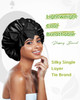 BONNET QUEEN Silk Bonnet for Sleeping Women Satin Bonnet Night Sleep Cap Hair Wrap for All Hair with Adjustable Tie Band