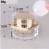 ericotry 1PCS 1oz 30g Upscale Empty Refillable Acrylic Cosmetic Cream Lotion Sample Bottles Jars Pot Container With Scre