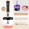 RICRIS Electric Makeup Brush Cleaner and Dryer Machine Super Fast Clean and Dry Make Up Brushes Automatic Cosmetic Brush