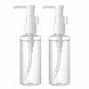 2Pcs Portable Empty Refillable Clear Plastic Lotion Pumps Dispenser Bottle Container Holder For Cosmetic Makeup Cream Lo