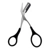 1PCS Black Professional Stainless Steel Eyebrow Grooming Shear Scissors with Plastic CombDetachable Eyebrow Eyelash Hair