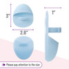 Slick Silicone Facial Cleansing Brush 4 Pack Silicone Face Scrubber Exfoliator