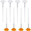 Boao 8 Pcs Fan Brushes Esthetician Soft Facial Fan Mask Brushes with Long Handle Facial Applicator Tools for Peel Glycol