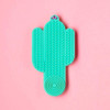 3INA Cactus Cleanser Makeup Brush Cleaner Pad Easy Brush Wash Flexible Silicone Make Up Remover Mat with Ridges to Strip