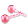Skin Gym Ice Globe Beauty Balls Pink Liquid Cryocicles Cooling Face Roller for Smooth Skin Enhanced Glow