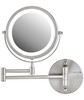 OVENTE Wall Mounted Lighted Makeup Mirror 7 Double Sided 1X7X Magnifying Vanity Mirror for Bathroom with LED Lights Cord