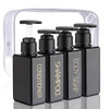 Hethyo Travel Bottles 4 Pack 37oz110ml Travel Shampoo And Conditioner Bottles Empty Plastic Pump Bottle Dispenser Travel