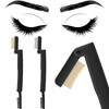 Maitys 2 Pcs Folding Eyelash Comb Eyelash Separator Tool Eyebrow Comb for Women Dual Sided Mascara Brow Grooming Lash Se