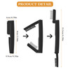 Maitys 2 Pcs Folding Eyelash Comb Eyelash Separator Tool Eyebrow Comb for Women Dual Sided Mascara Brow Grooming Lash Se