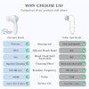 COSLUS Facial Cleansing Brush Silicone Face Scrubber 2 in1 FBSD Electric Exfoliating Massage Device Waterproof Deep Clea