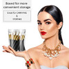 30 Pieces Lash Brushes for Cleaning Lash Shampoo Brushes for Eyelash with Container Blackhead Removing Nose Pore Deep Cl