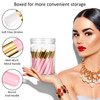 30 Pieces Lash Brushes for Cleaning Lash Shampoo Brushes for Eyelash with Container Blackhead Removing Nose Pore Deep Cl